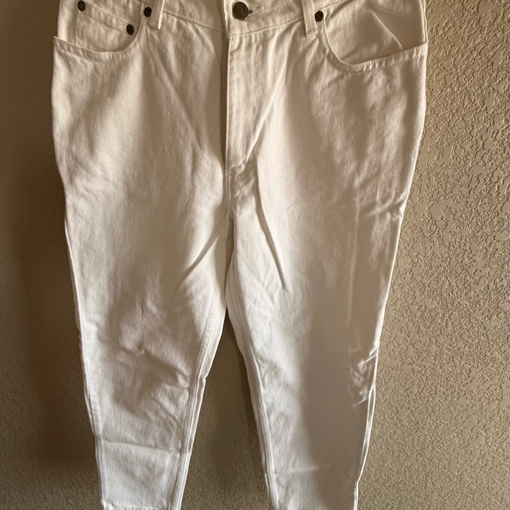 Liz Claiborne Women's White Straight Leg Jeans